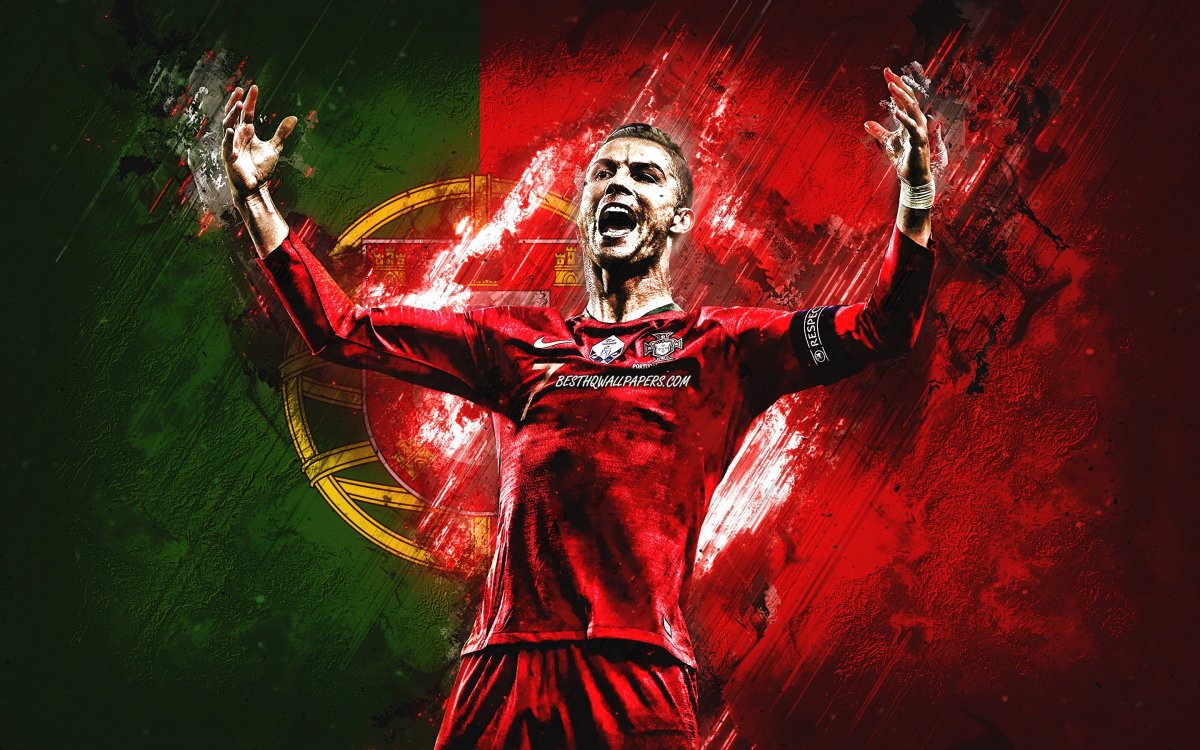 Криштиану Роналду флаг Португалии