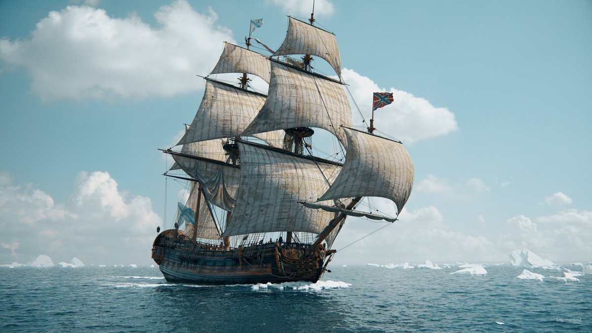 Линейный корабль 17 века