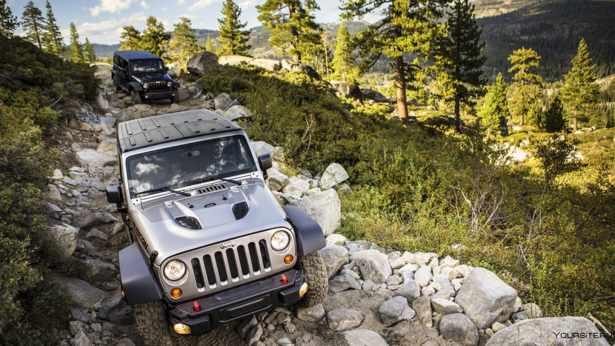 Jeep Wrangler Rubicon на бездорожье