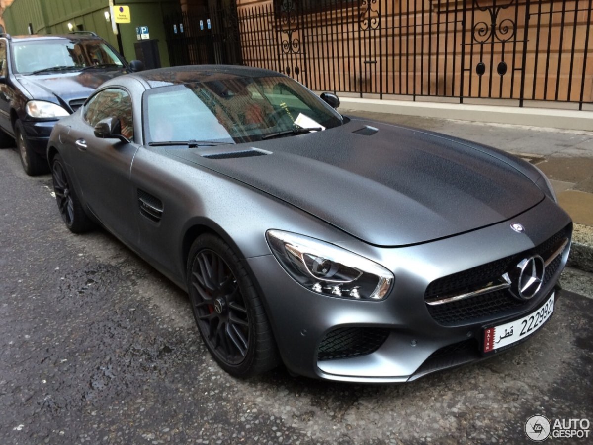 Мерседес АМГ ГТ серый матовый