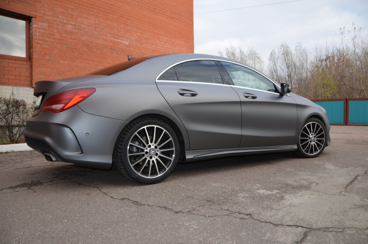 Mercedes CLA 200 серый матовый