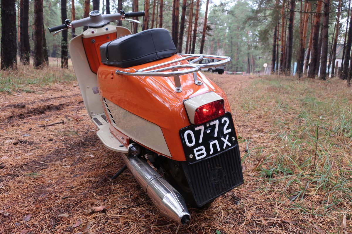 Выхлопная труба на мотороллер Тулица