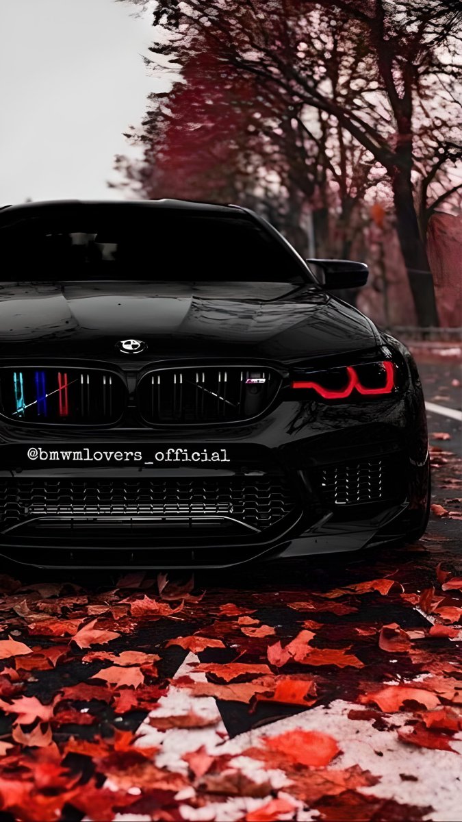 BMW m5 черно красная
