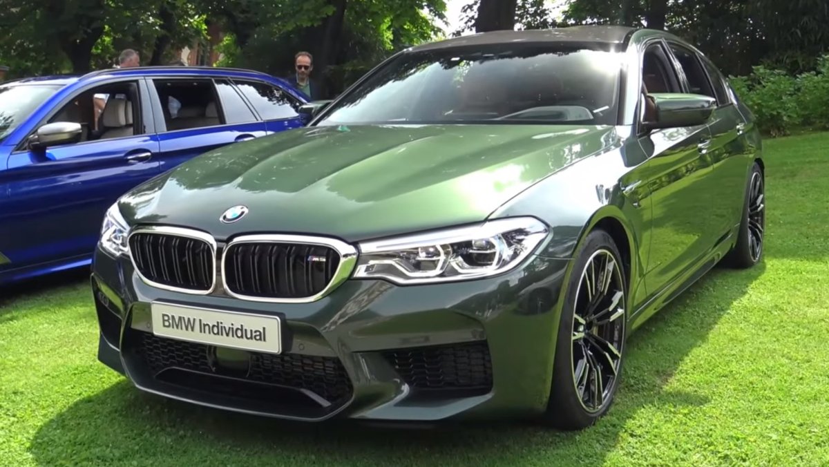BMW m5 f90 зелёный матовый