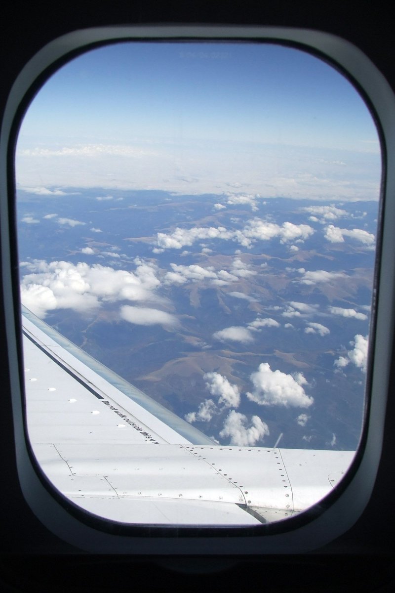 Вид с окна самолета