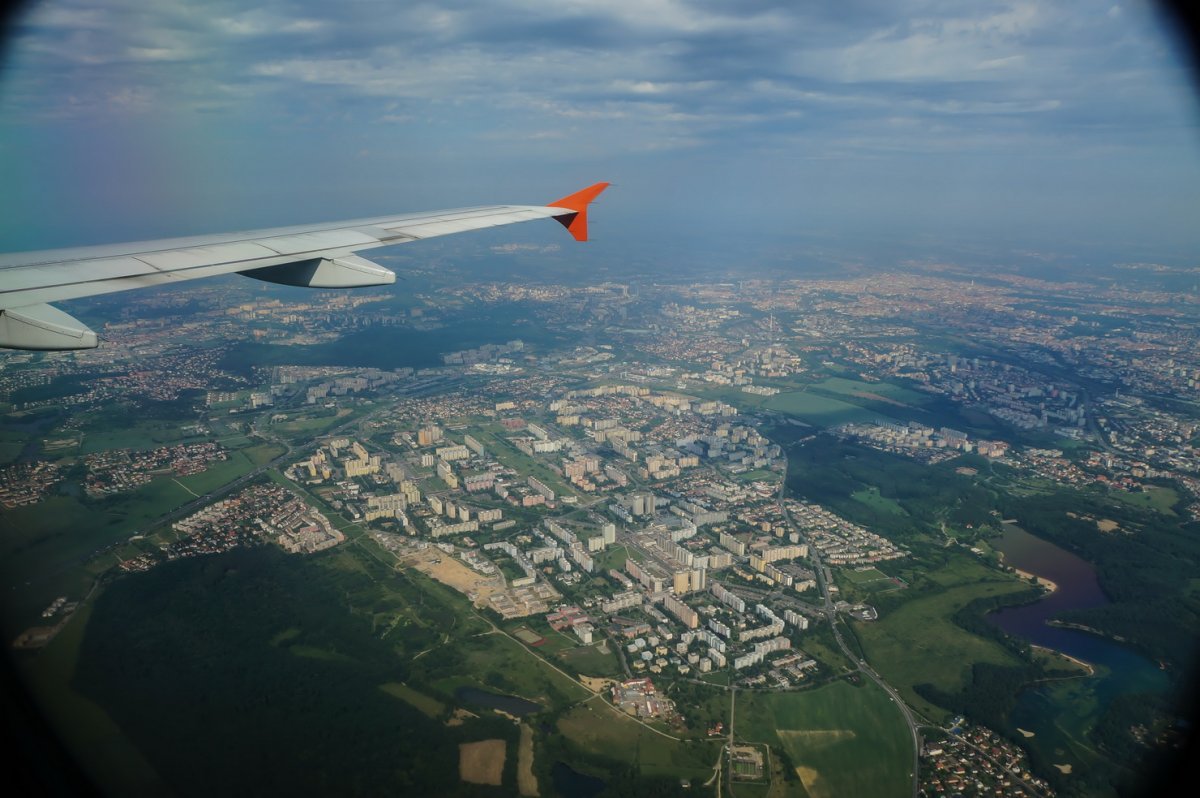 Калининград из окна самолета