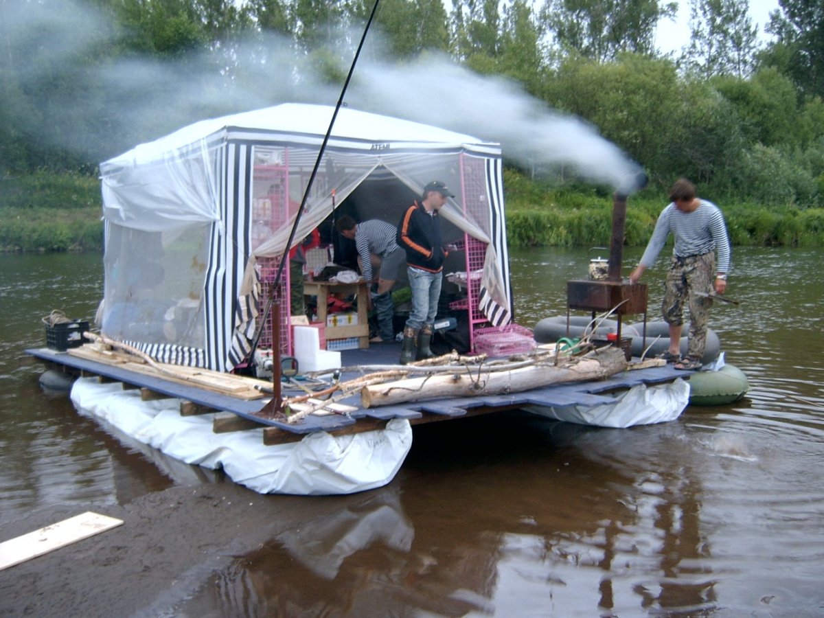 Самодельный плот для сплава