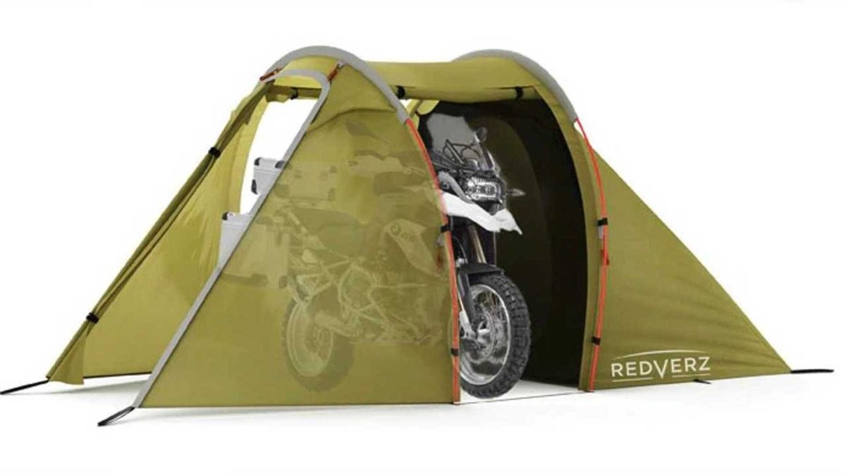 Компактная палатка для мотоцикла