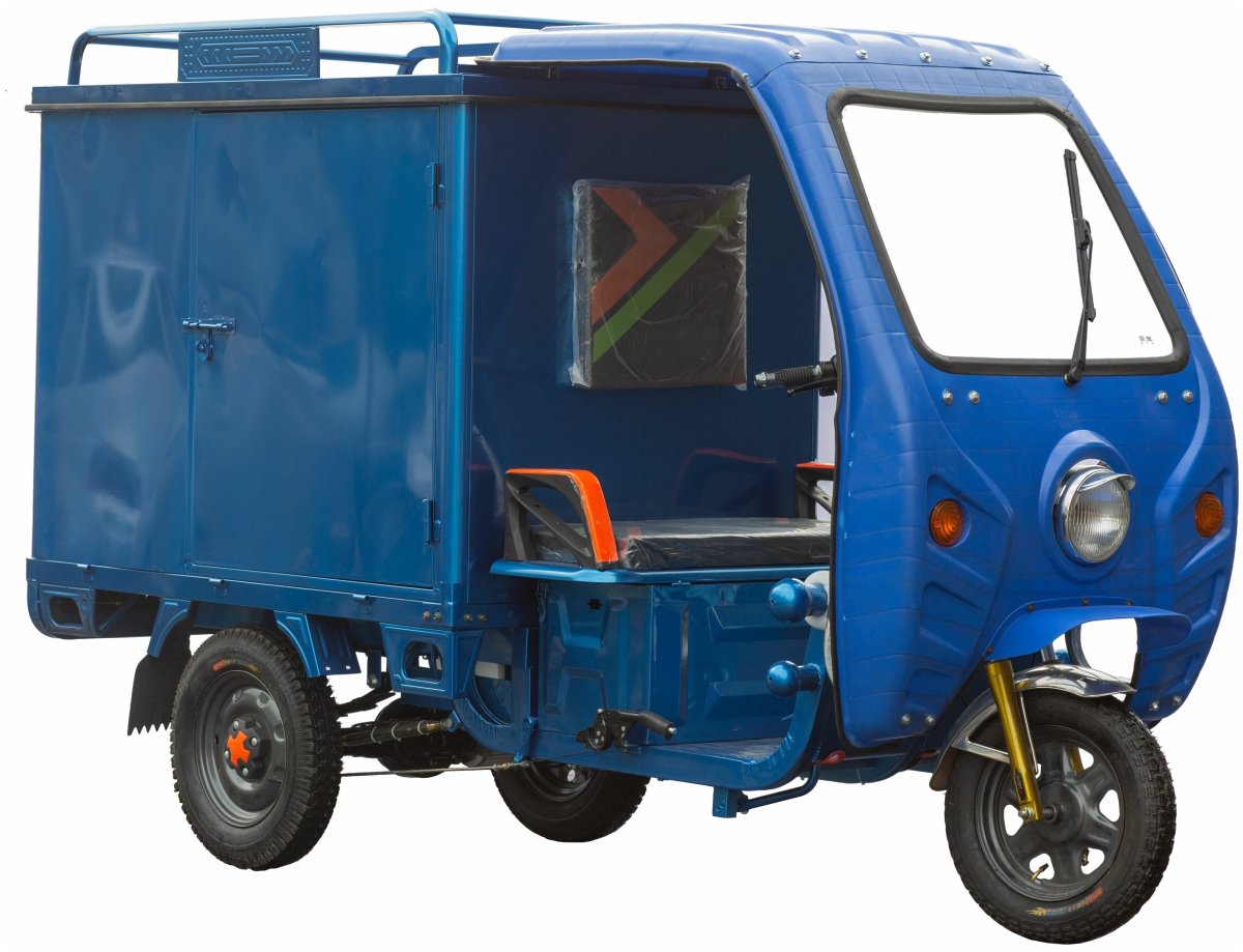 Грузовой электрический трицикл с кабиной силач-500 1000w 45ah