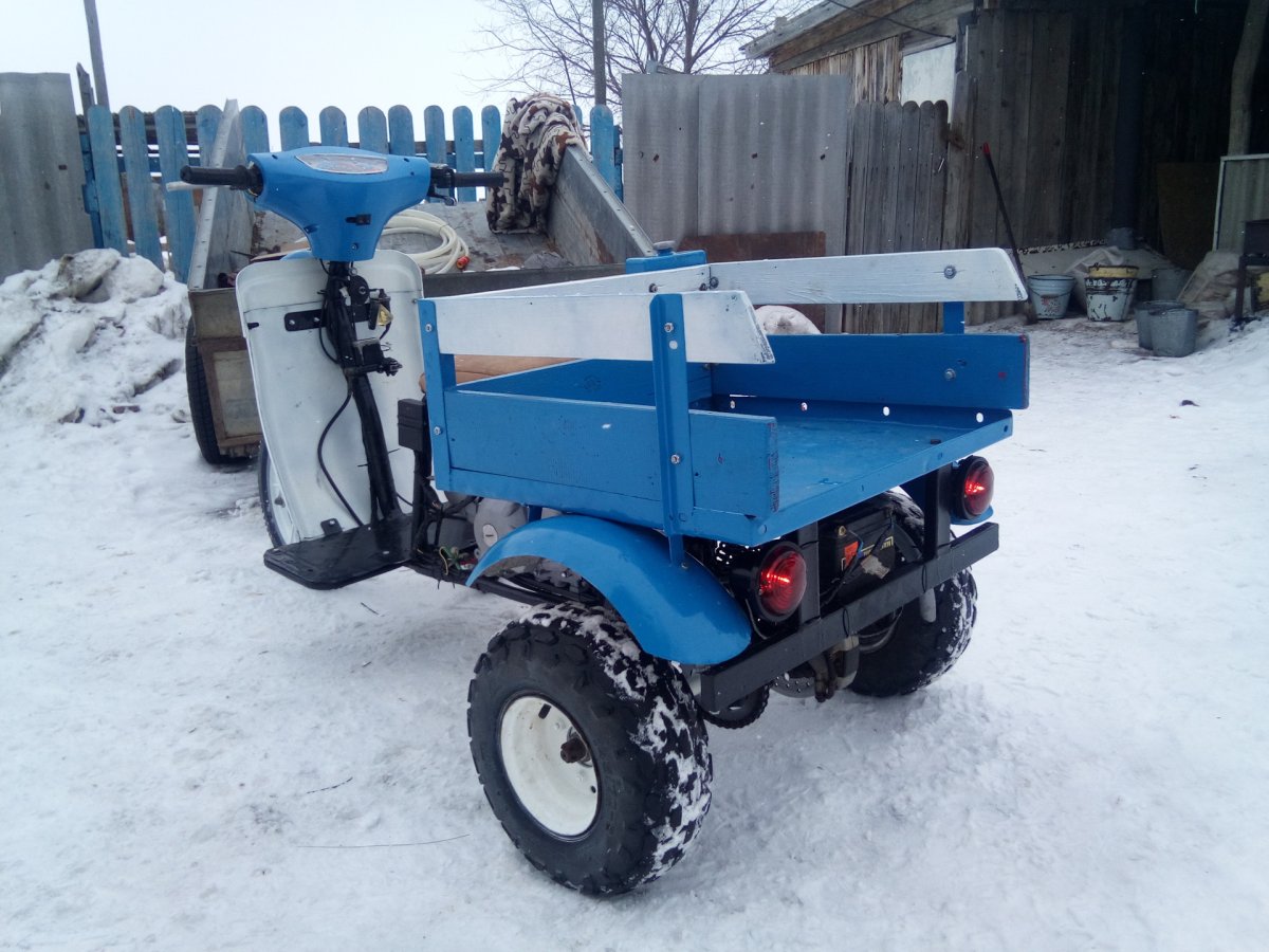 Мотороллер муравей полноприводный 3х3