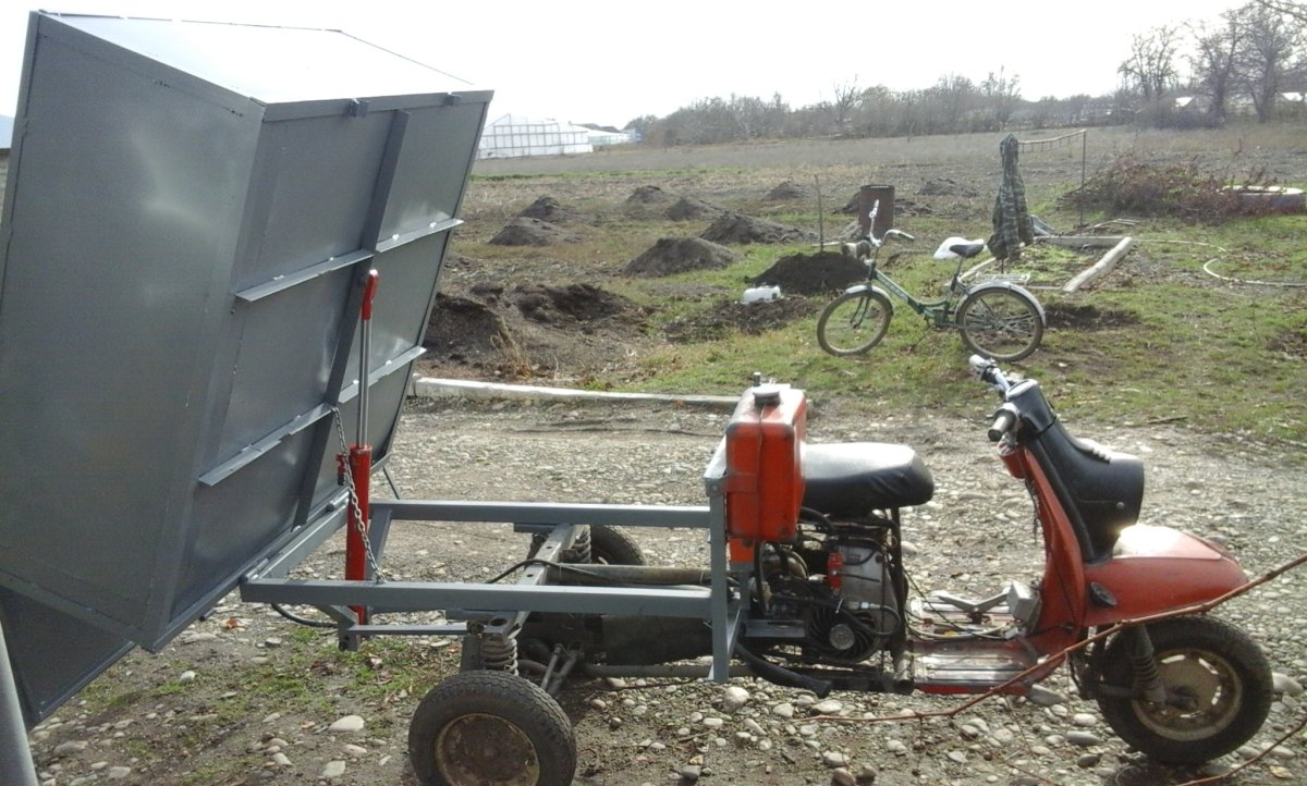 Мотороллер муравей кузов самосвал