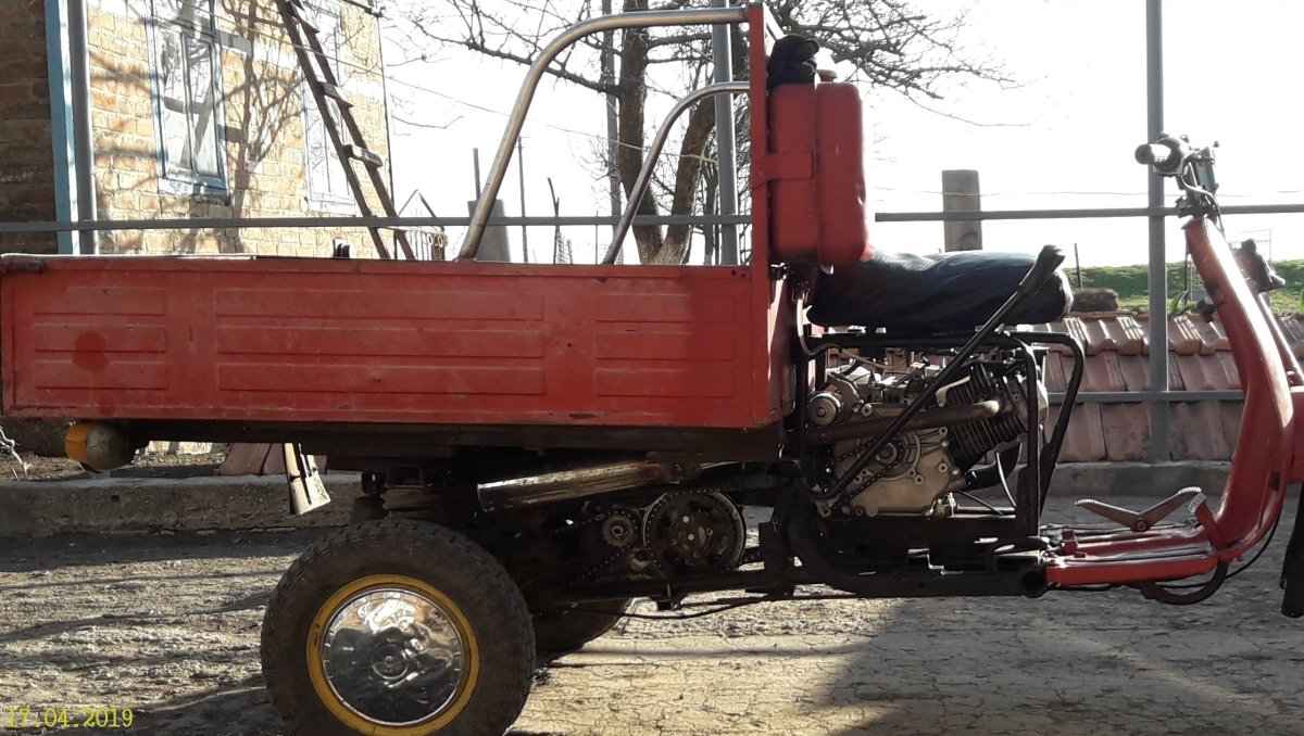 Мотороллер муравей с двигателем от мотоблока