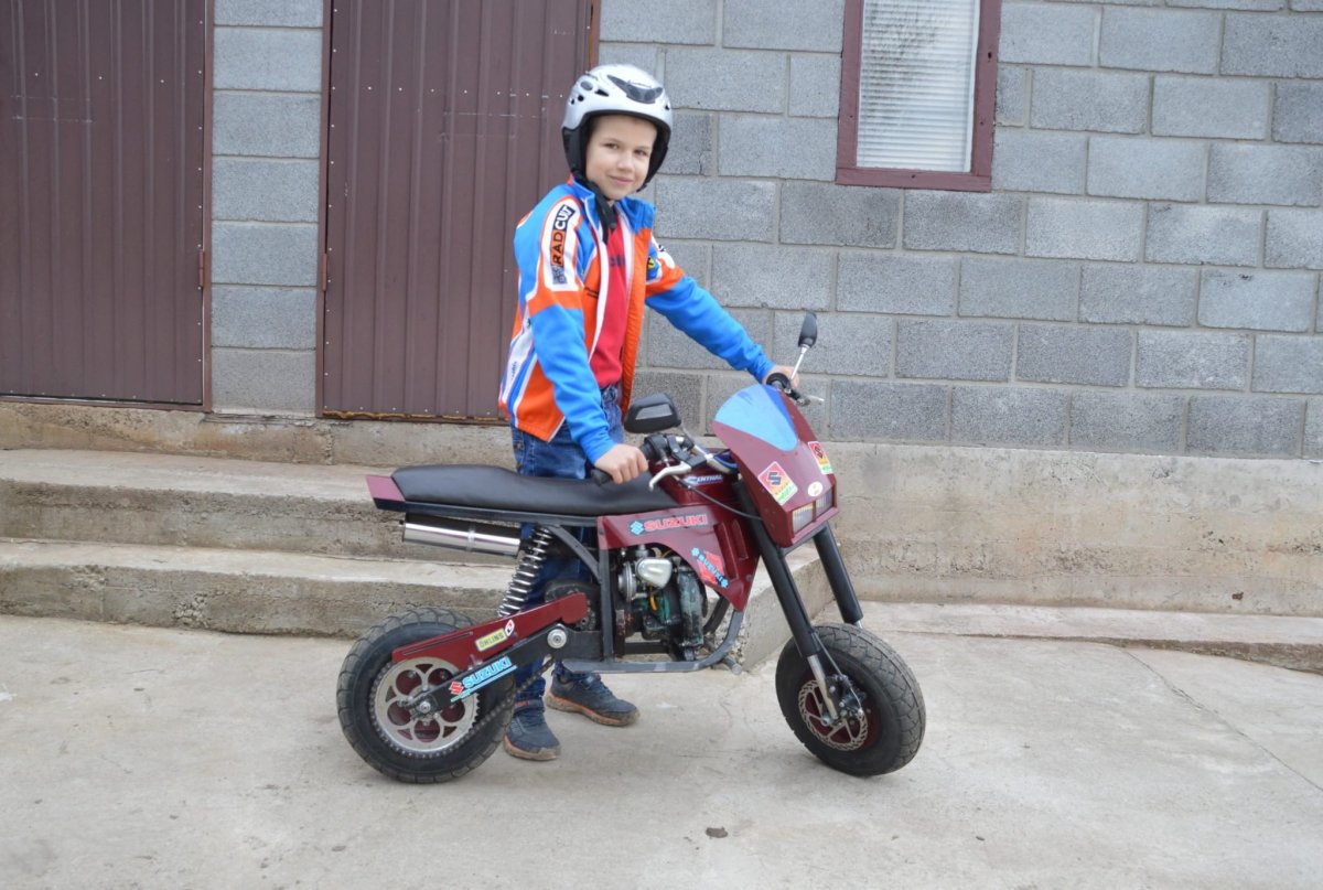 Самодельный мотоцикл для ребенка