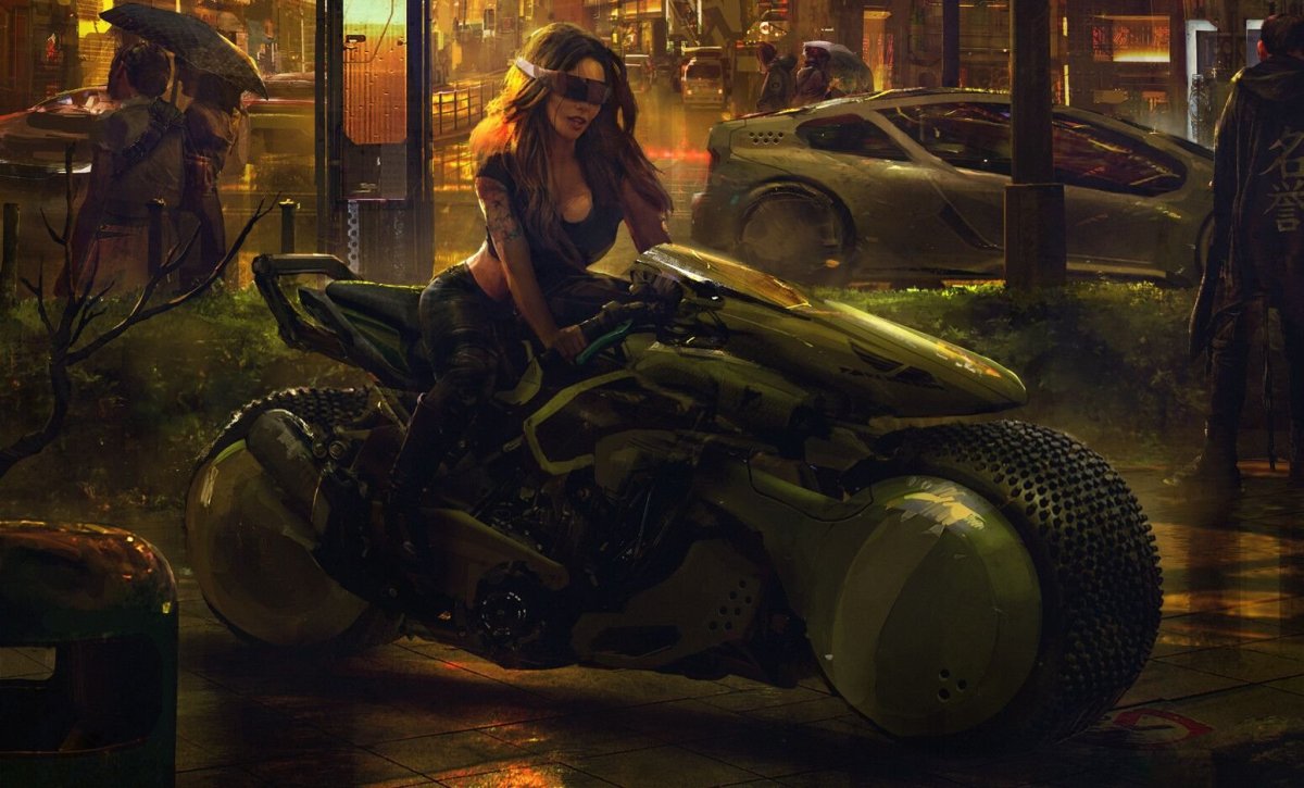 Мотоцикл из Cyberpunk 2077