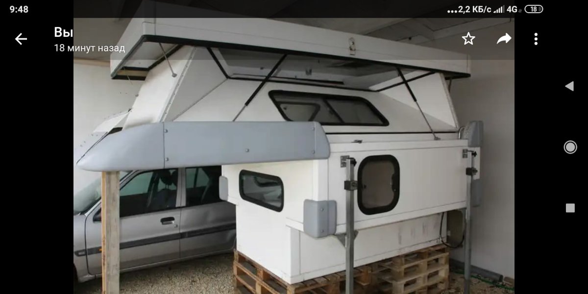 Кемпер жилой модуль с подъемной крышей