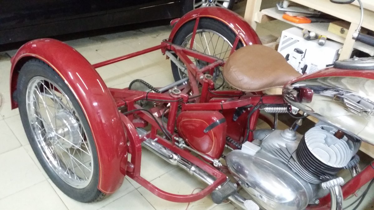 Мотоцикл Ява-250 рикша