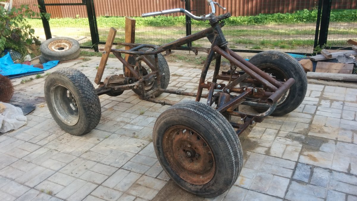 Самодельный грузовой квадроцикл