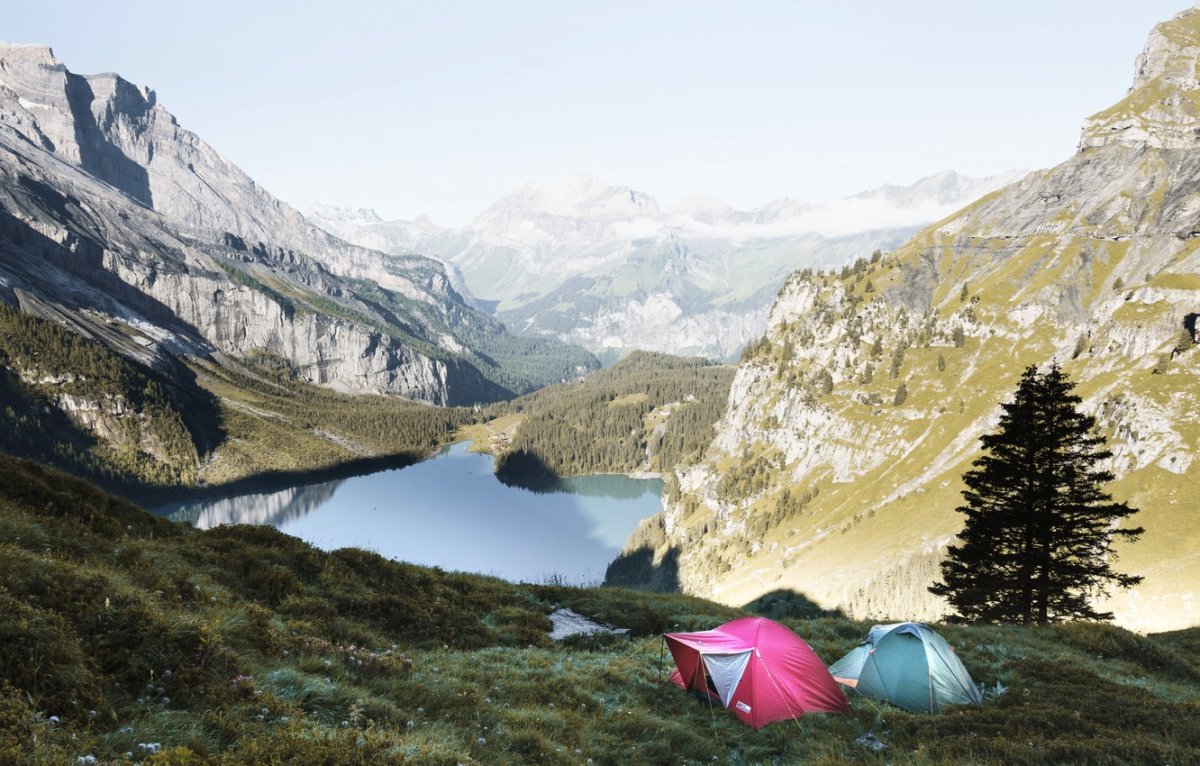 Палатки в Альпах