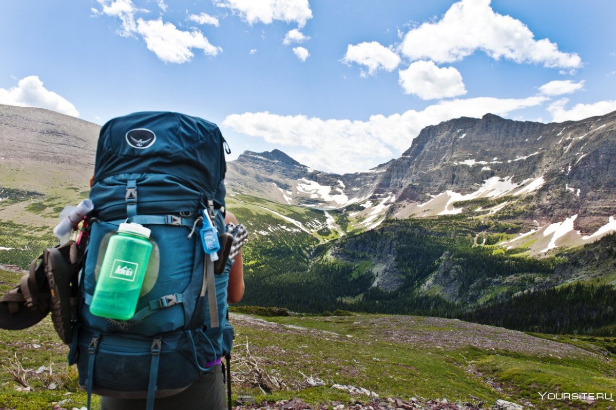 Рюкзак походный на природе