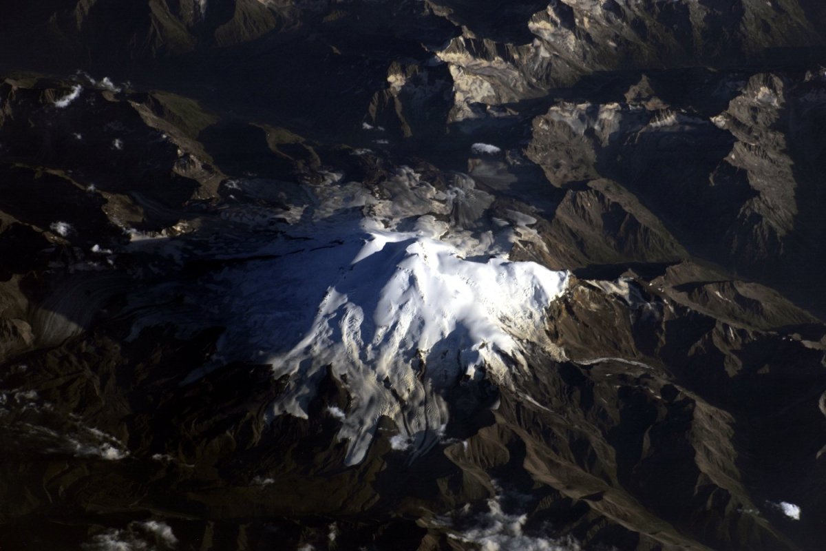 Гималаи космический снимок рельеф