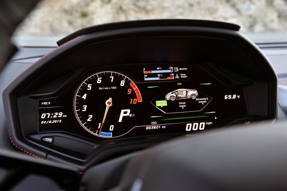 Huracan приборная панель