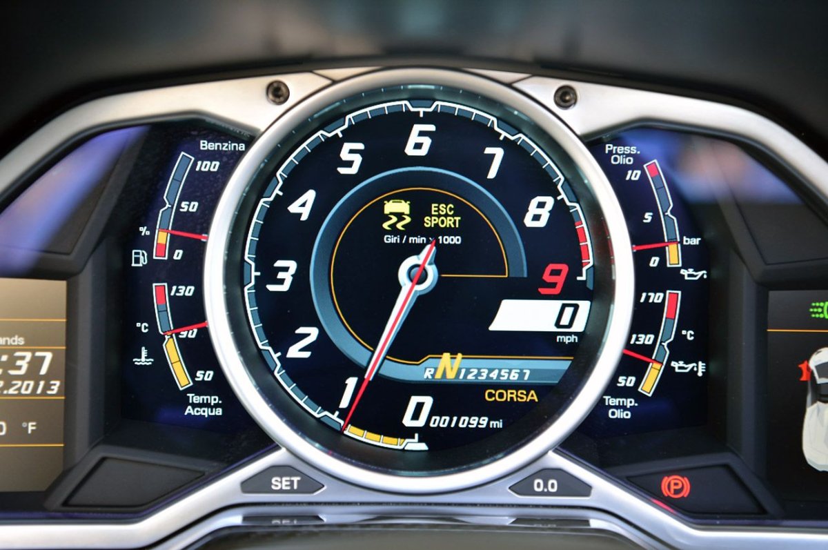 Lamborghini Aventador lp700 Speedometer