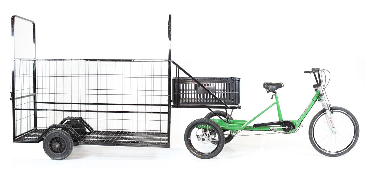 3-Х колесный велосипед с прицепом