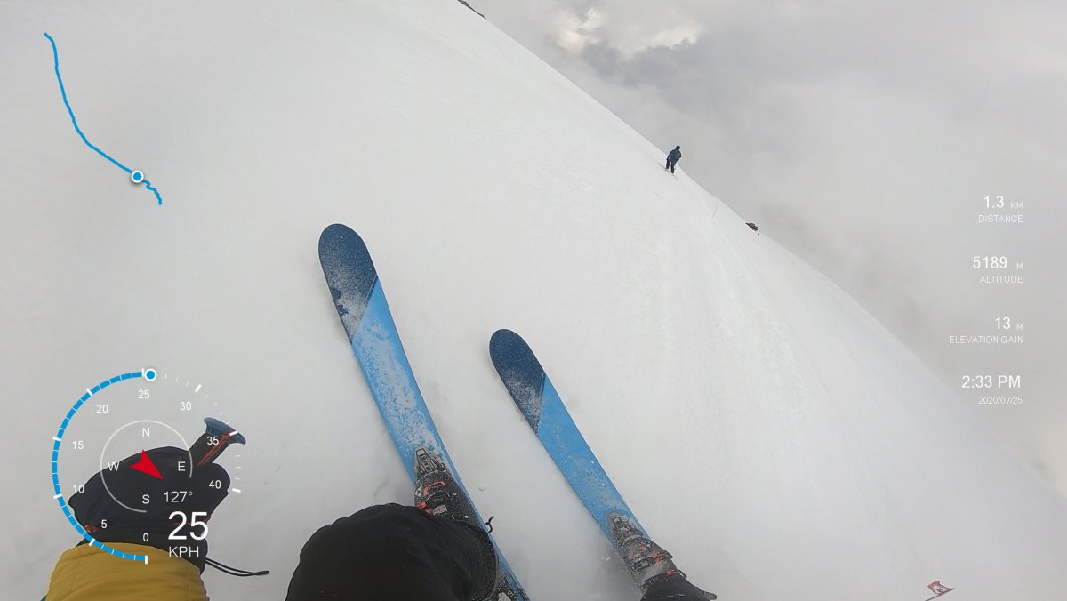 Эльбрус спуск на лыжах с 5000