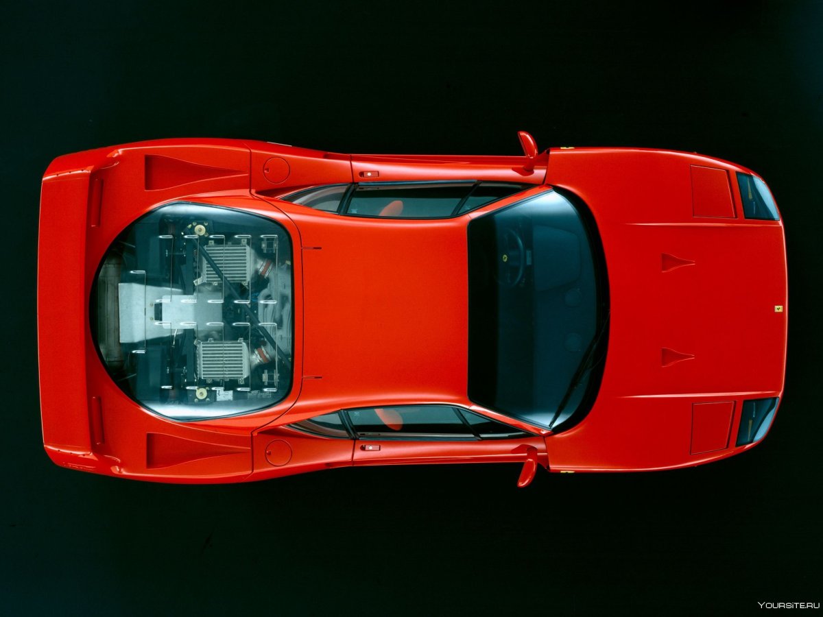Ferrari f40 сверху