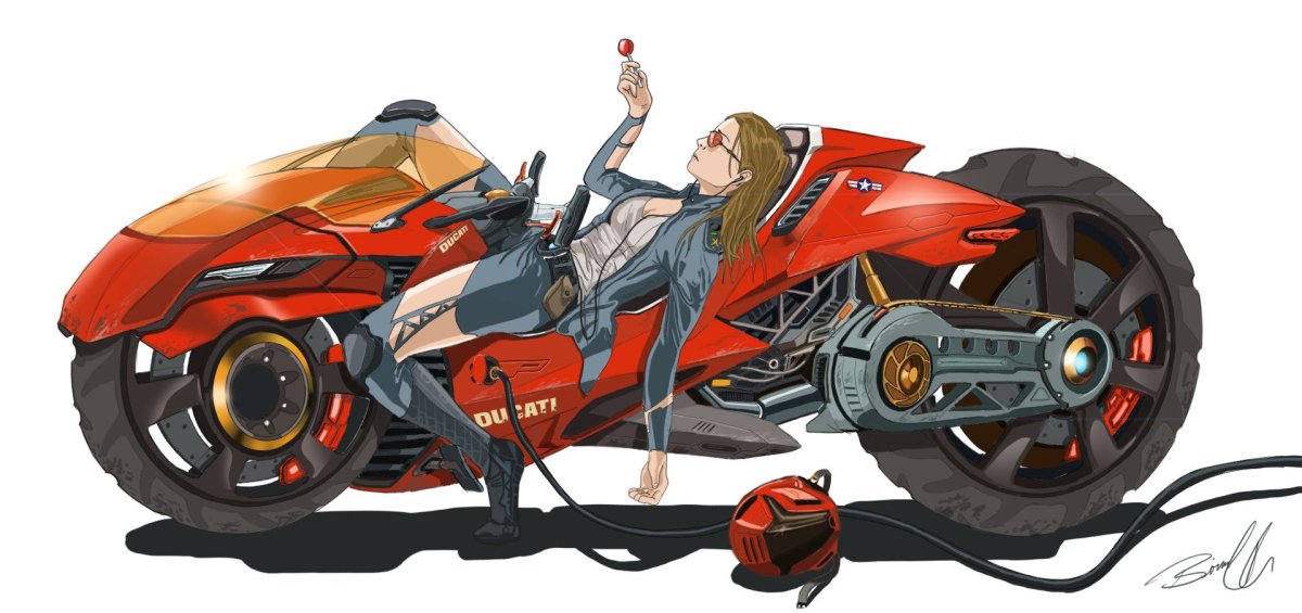 Cyberpunk 2077 байк Акира