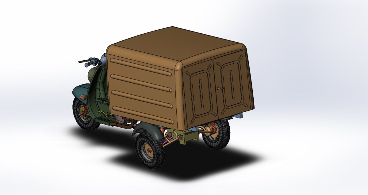 Грузовой мотороллер ЗУБР