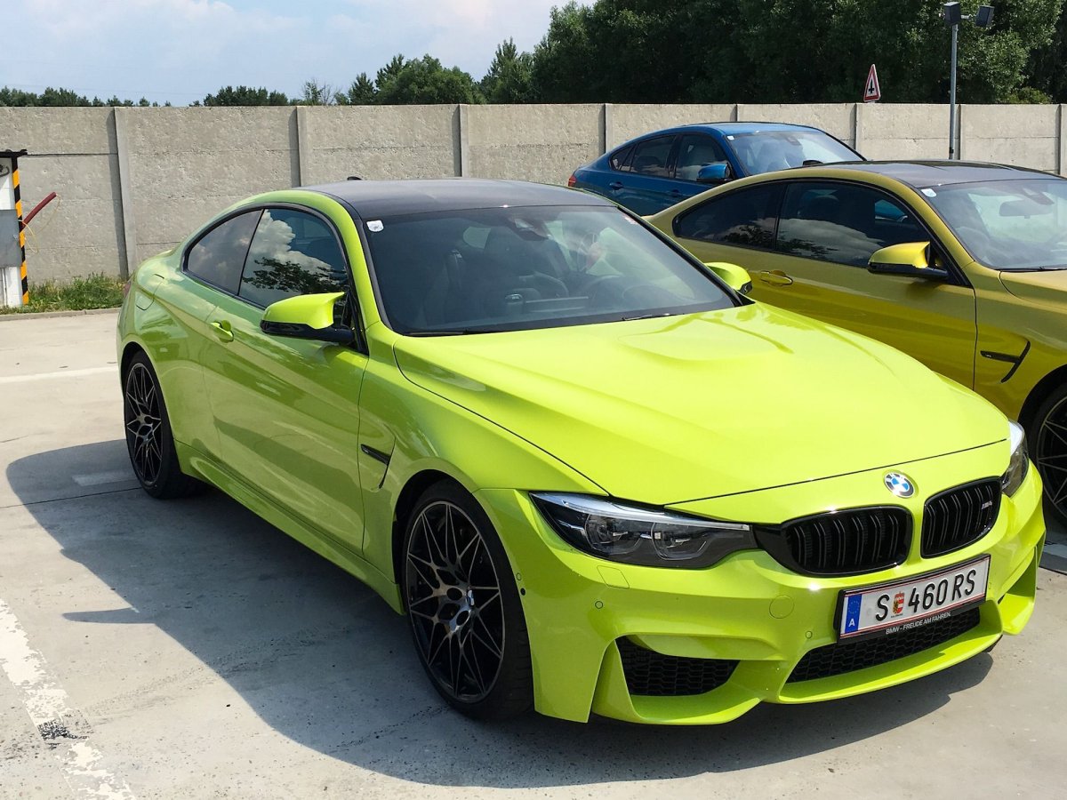 Neon Green BMW m4