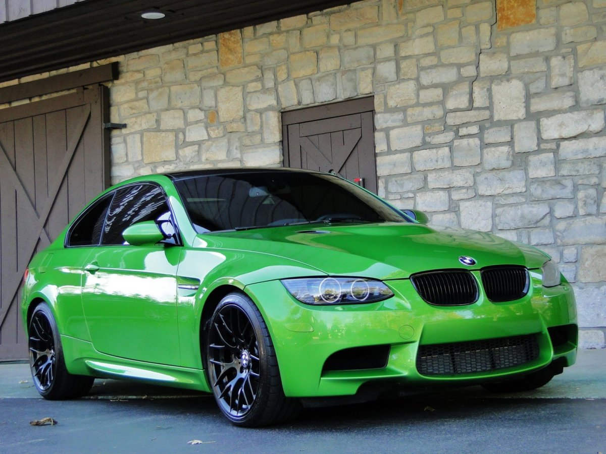 BMW m3 e92 зеленая
