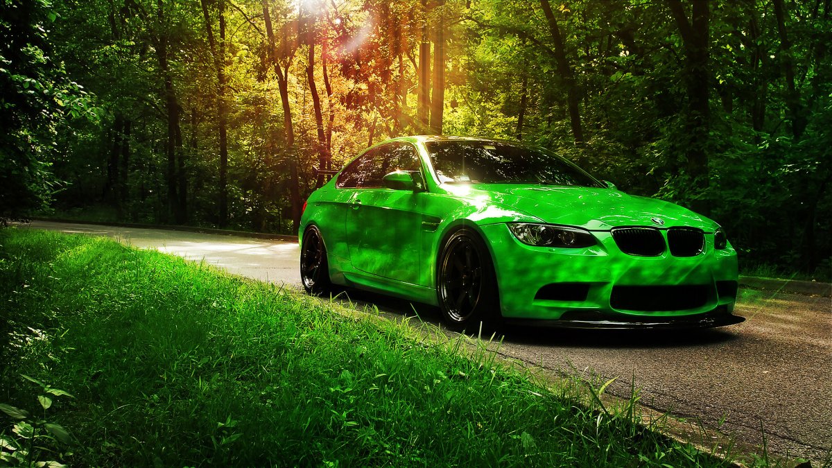 BMW m3 зеленая