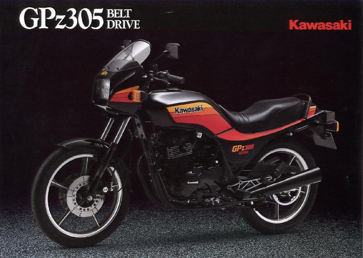 Kawasaki GPZ 305 Belt Drive (reduced Effect), 1990