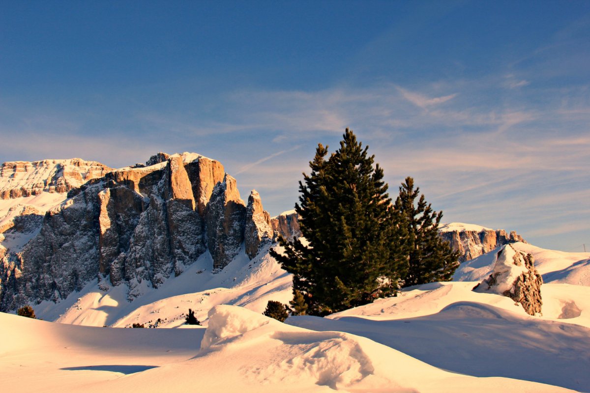 Доломиты Италия зима