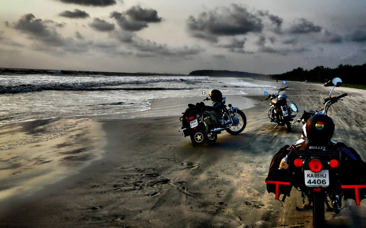 Мотоцикл море