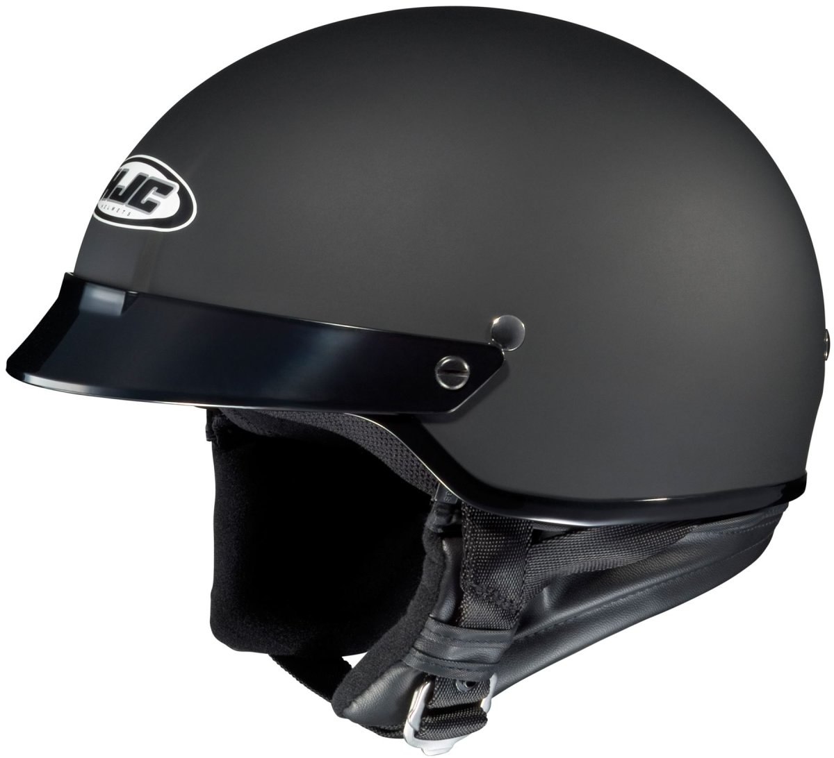 Мотошлем Dot Solid Flat Black half Helmet