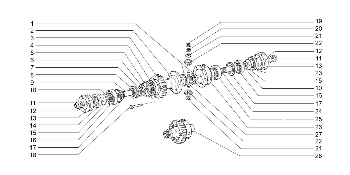 Дифференциал раздаточной коробки Нива 21214