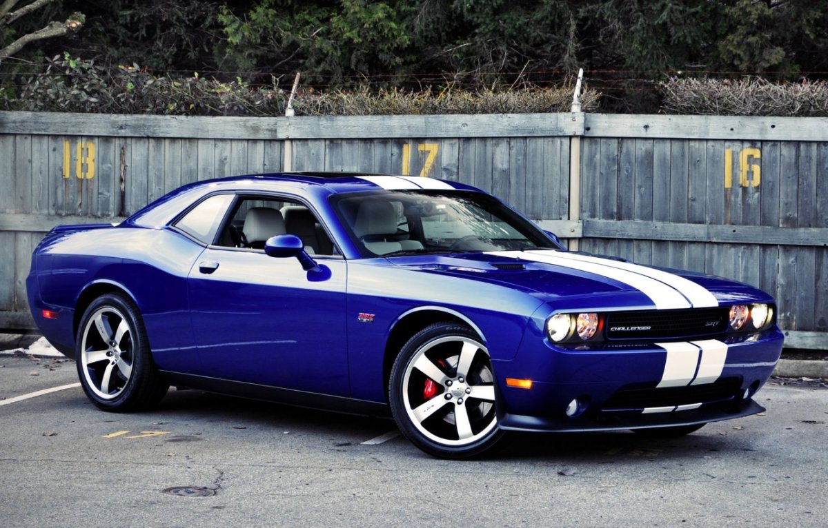 Dodge Challenger srt8 синий
