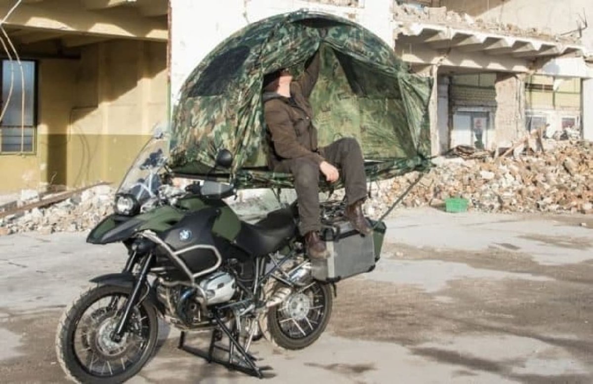 Палатка для мотоцикла