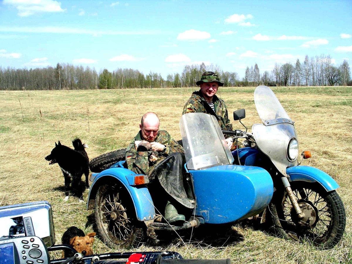 Мотоцикл Урал для охоты