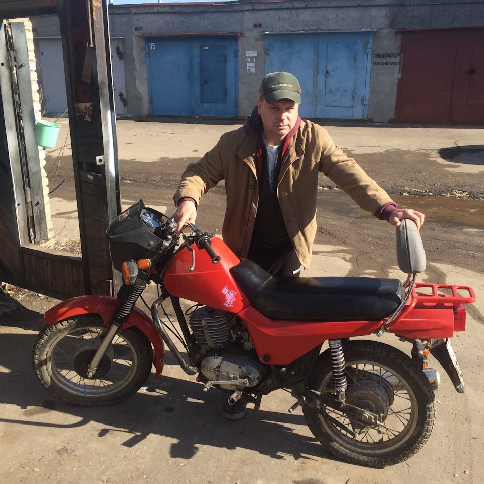 Мотоцикл Сова с человеком