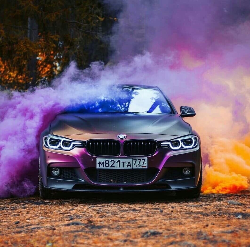 BMW m5 дым