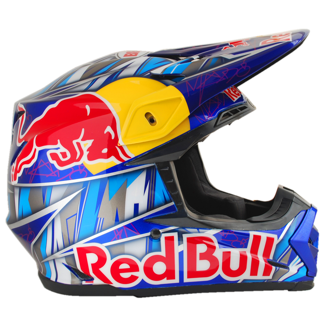 Шлем фулфейс ред Булл