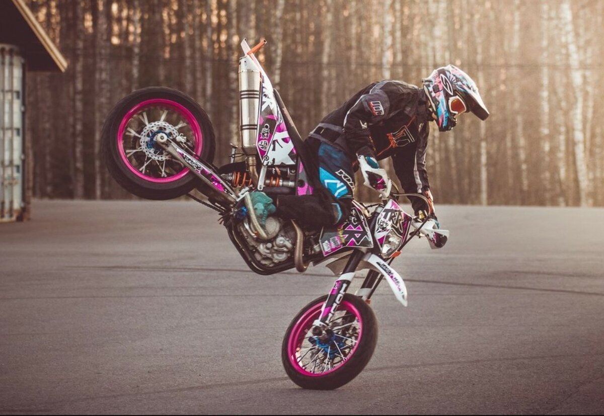 Питбайк стант