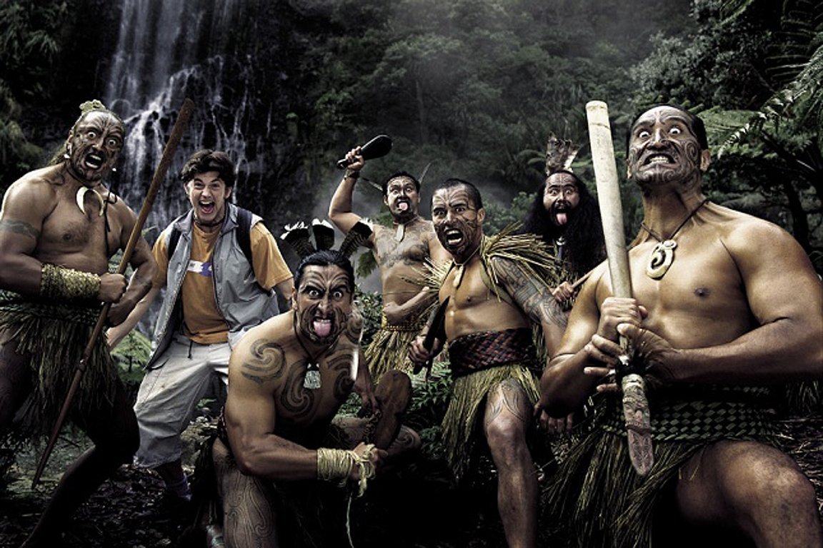 Племя Маори в новой Зеландии людоеды