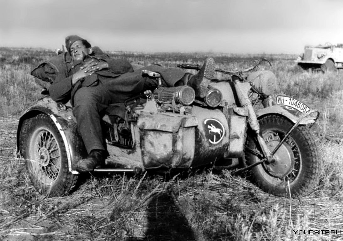 Немецкий мотоцикл БМВ второй мировой войны