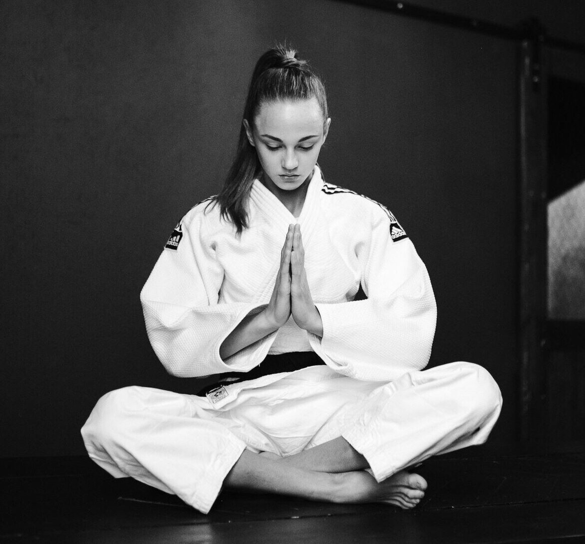 Дзюдоистка Дарья Белодед в кимоно