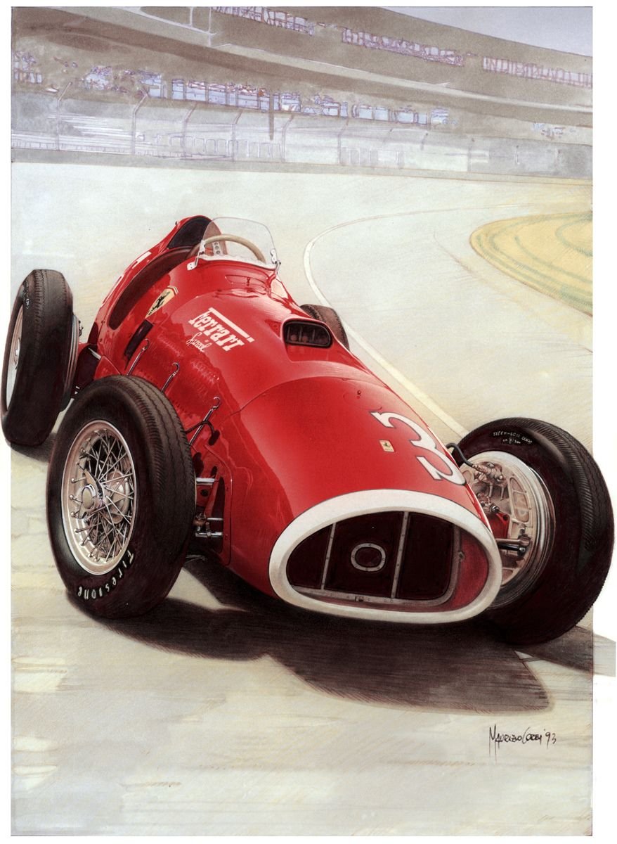 1952 Ferrari f1 car